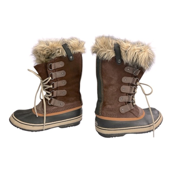Sorel Joan of Arctic Wool lined Fur
Trim Tall Brown Boots. 7 - Picture 7 of 13